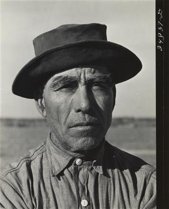 ARTHUR ROTHSTEIN (195-1985) Boy with gun * Men at tractor * Man in hat.